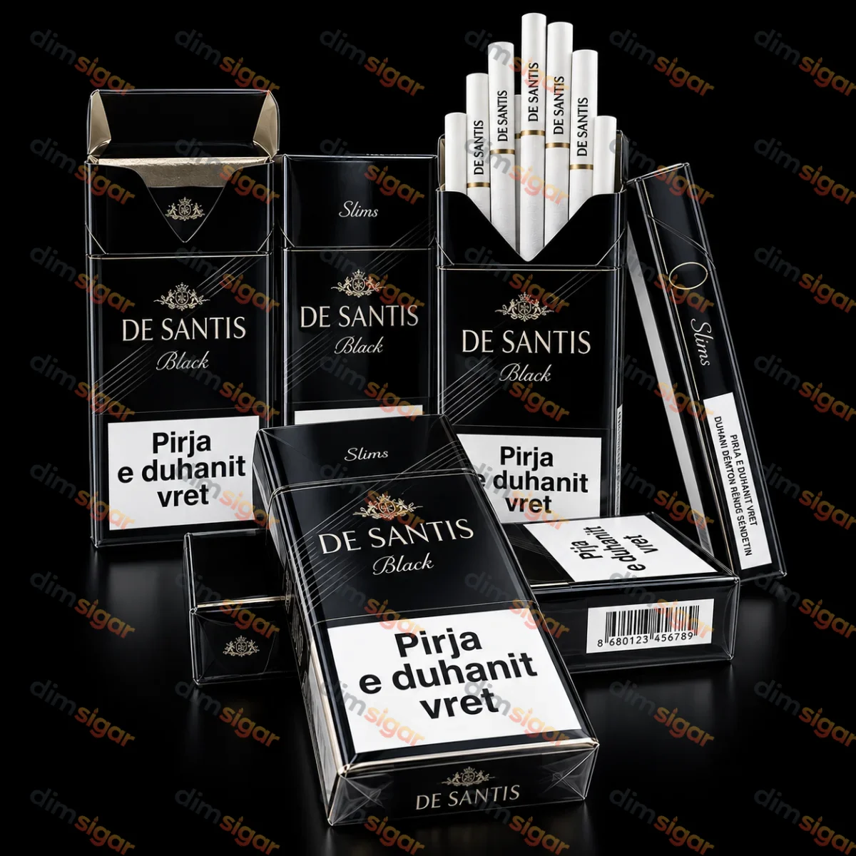 Сигарети De Santis Slims Black
